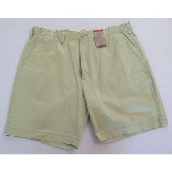 Levi's A10430011 Men's Sz L Nile Green Flat Front 8" XX Chino EZ Stretch Shorts - Picture 1 of 5